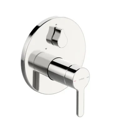 Hansa Designo - vannas vienas sviras maisītājs - zemapmetuma, pārslēdzējs 2 patērētājiem, hroms 81119563