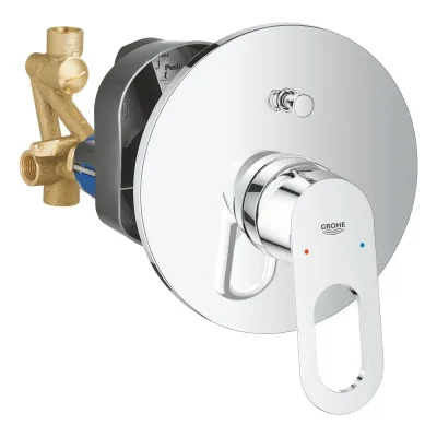 Grohe BauLoop - vannas vienas sviras maisītājs - zemapmetuma, hromēts 29081000