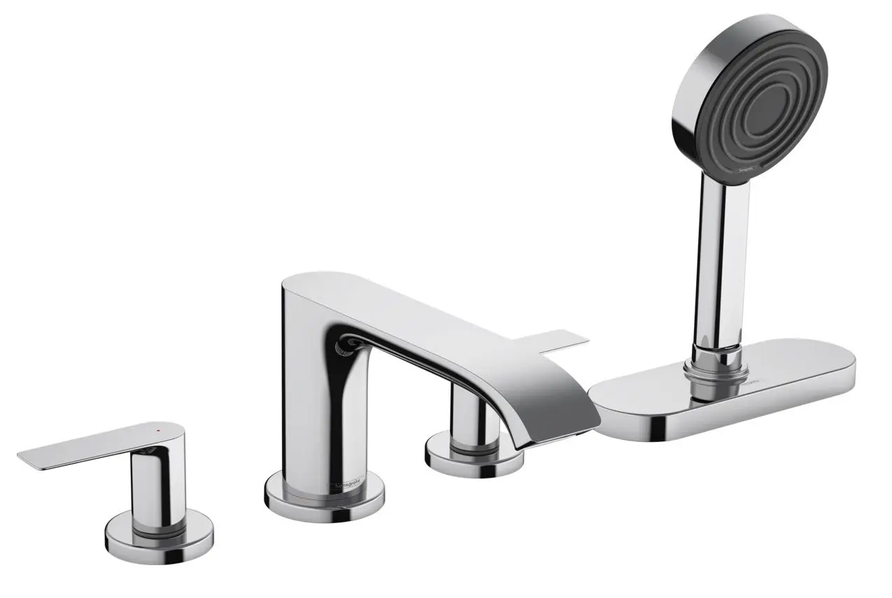 Hansgrohe Vivenis - vannas malas maisītājs, 4 atveru uzstādīšana, sBox, hromēts 75444000
