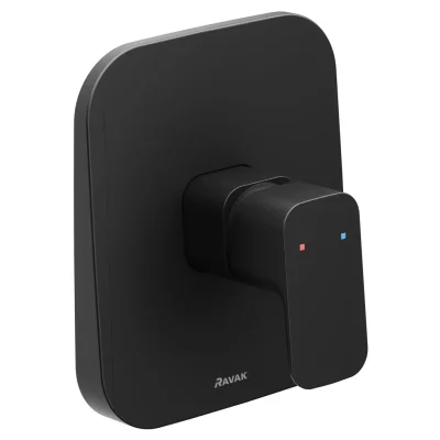 Ravak 10° Free - zemapmetuma dušas maisītājs TD F 062.20, ar iebūvējamo korpusu, melns X070157