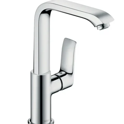 Hansgrohe Metris New - izlietnes vienas sviras maisītājs 230 ar noteces komplektu Push-Open, hromēts 31187000
