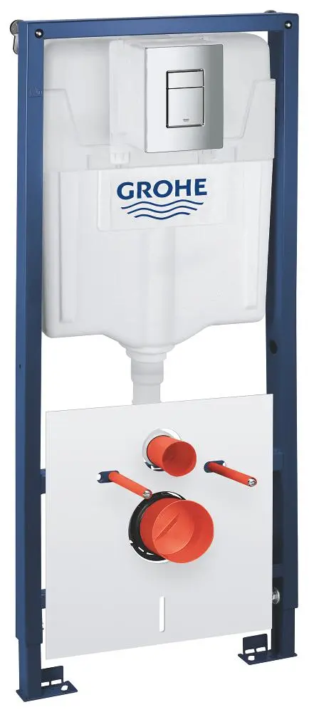 Grohe Solido - priekšsienas montāžas komplekts sienas WC, augstums 1,20 m, vadības poga Even, hromēts 39930000