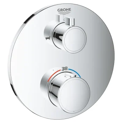 Grohe Grohtherm - termostata vannas maisītājs 2 patērētājiem, hromēts 24077000