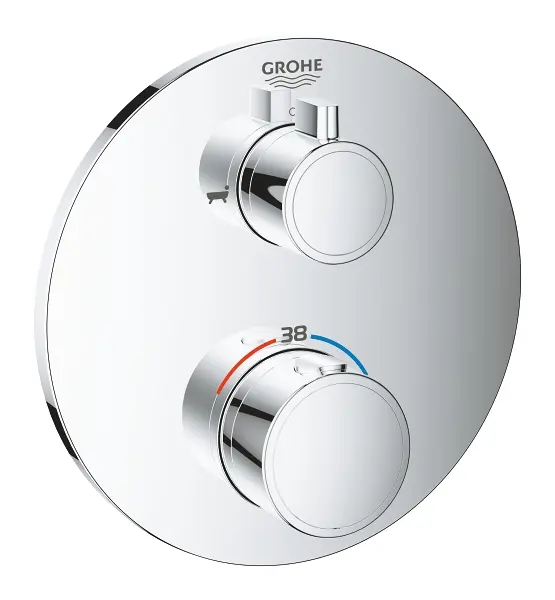 Grohe Grohtherm - termostata vannas maisītājs 2 patērētājiem, hromēts 24077000