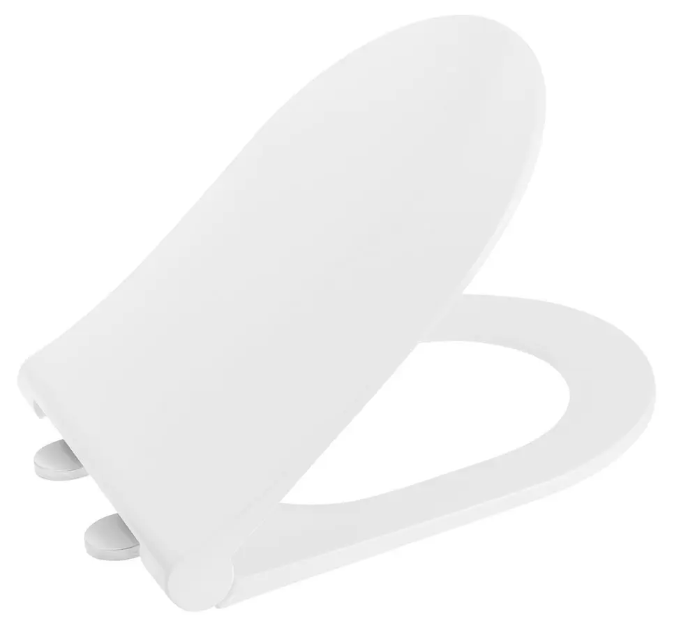 Sapho Slim - WC sēdeklis, SoftClose, balts/hroms 100787