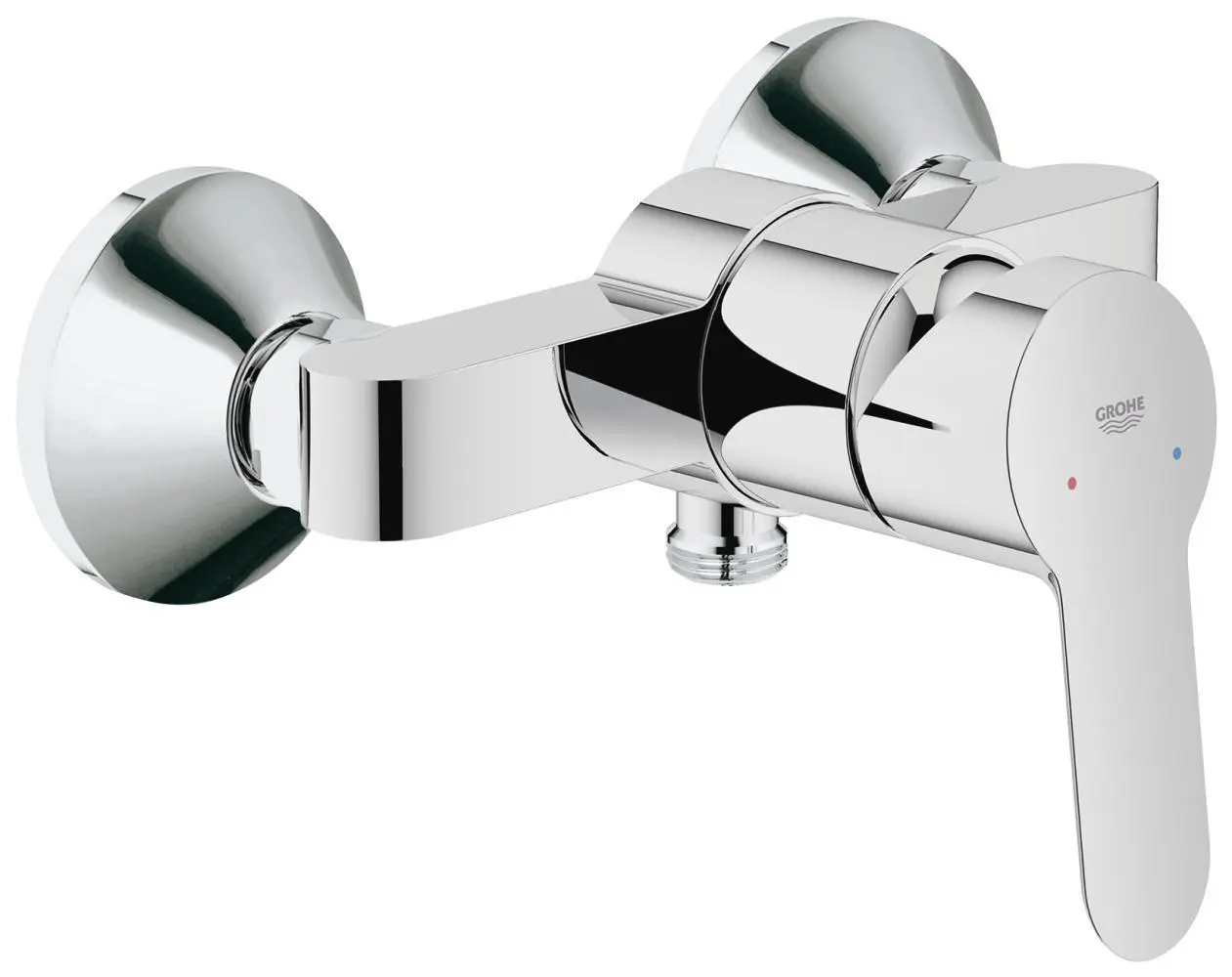 Grohe BauEdge - dušas vienas sviras maisītājs, hromēts 23333000
