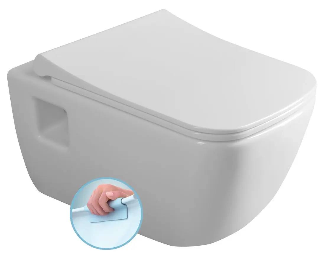 Bruckner Walter - piekaramais WC, Rimless, balts 201.502.0