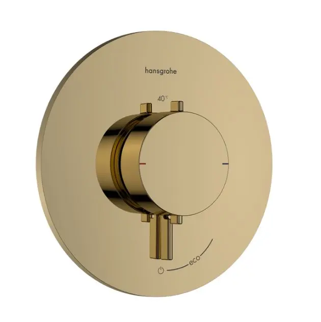 Hansgrohe Ecostat Comfort S - zemapmetuma dušas maisītājs, ar termostatu, zelta izskats pulēts 33714990