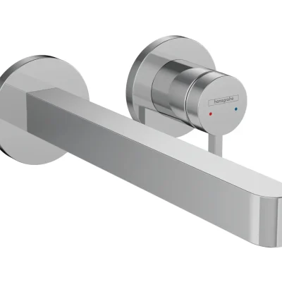 Hansgrohe Finoris - izlietnes vienas sviras maisītājs, zemapmetuma, 2 caurumu uzstādīšana, EcoSmart, hromēts 76050000