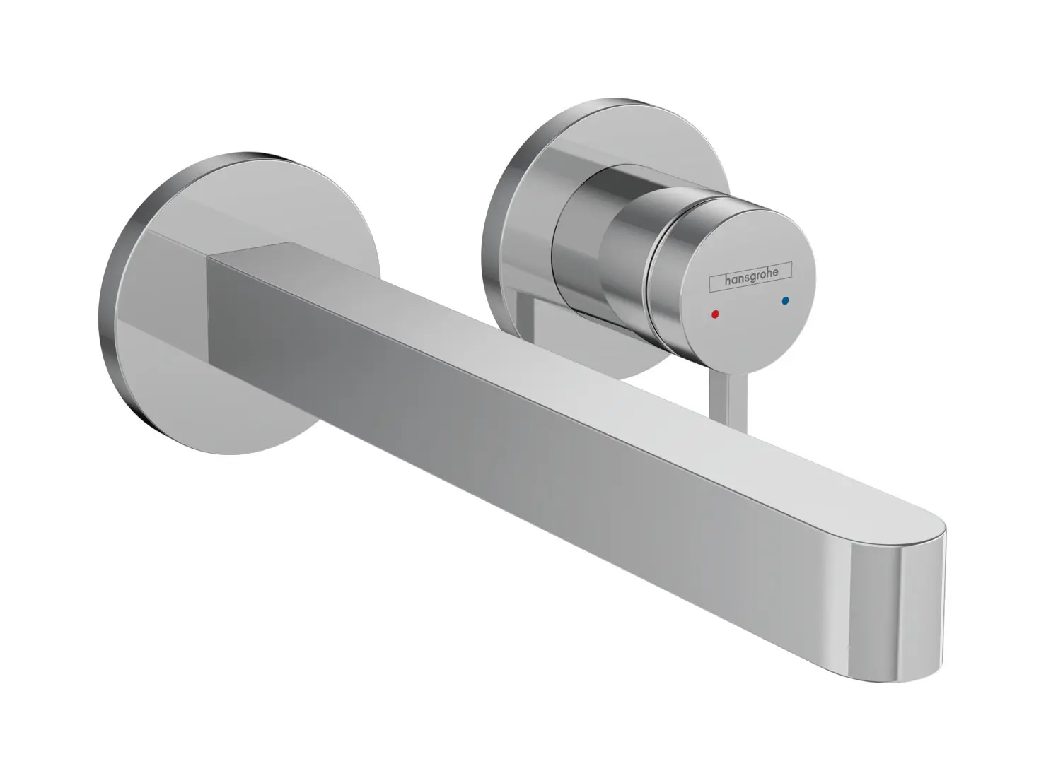Hansgrohe Finoris - izlietnes vienas sviras maisītājs, zemapmetuma, 2 caurumu uzstādīšana, EcoSmart, hromēts 76050000