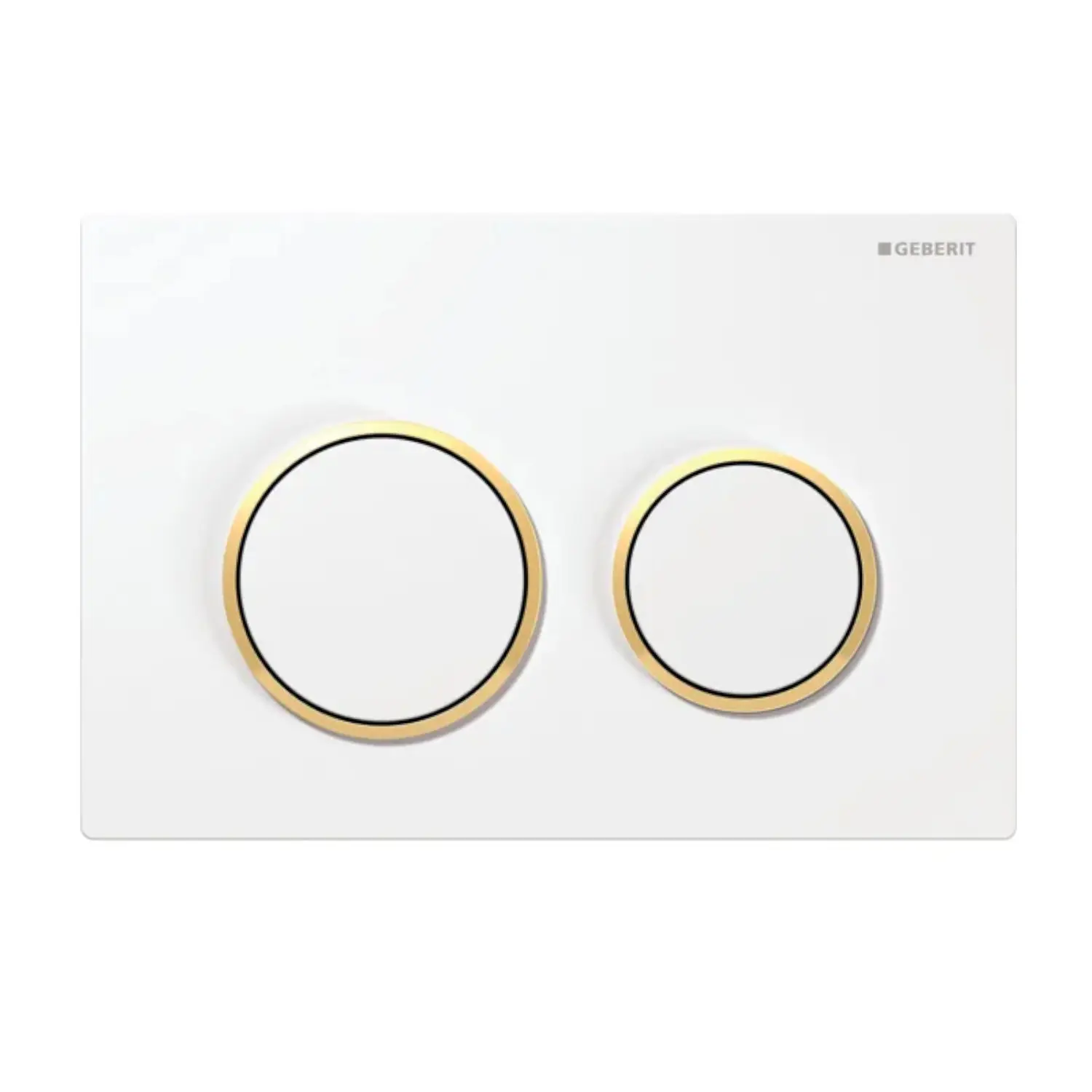 Geberit Kappa21 - WC vadības plate, balta/zelta 115.240.KK.1