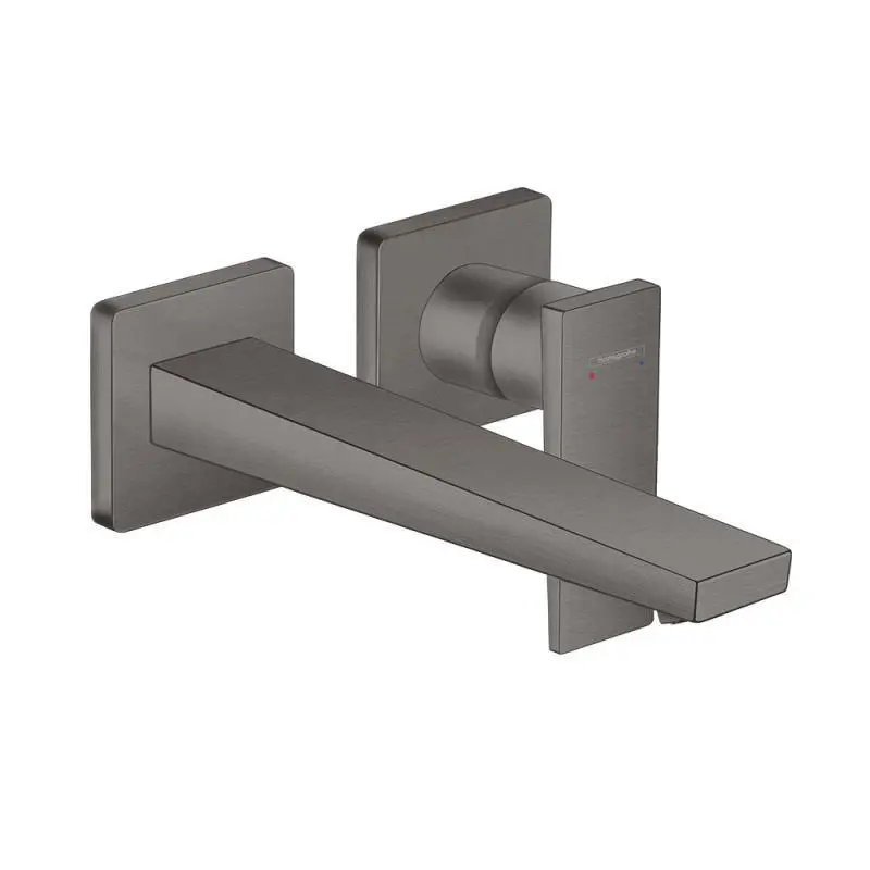 Hansgrohe Metropol - izlietnes maisītājs - zemapmetuma, 2 caurumu montāža, melns hroms matēts 32526340