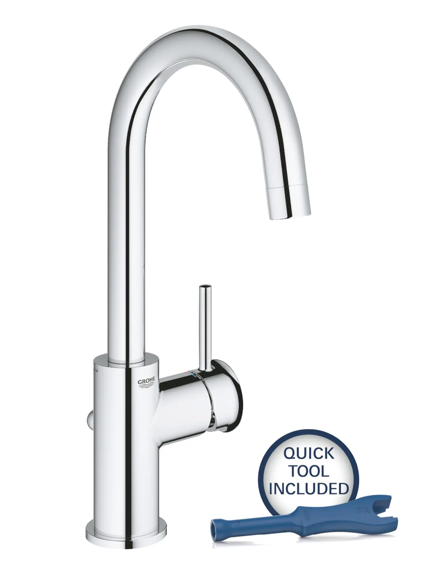 Grohe Start Classic - izlietnes maisītājs ar izteku, hroms 23783000