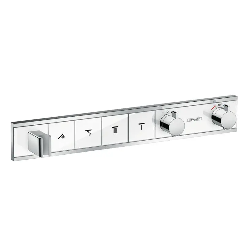 Hansgrohe RainSelect - zemapmetuma maisītājs 4 patērētājiem, balts / hromēts 15357400