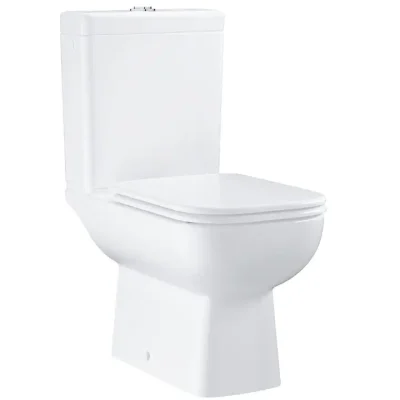 Grohe Start Edge - WC kombi komplekts ar skalošanas tvertni un Softclose sēdekli, Rimless, Alpu balts 39814000