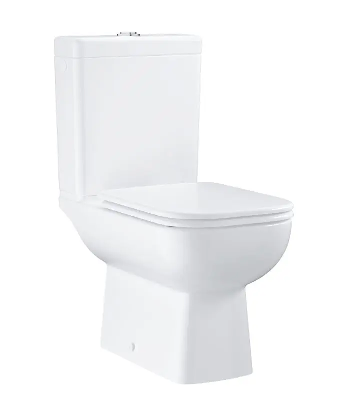 Grohe Start Edge - WC kombi komplekts ar skalošanas tvertni un Softclose sēdekli, Rimless, Alpu balts 39814000