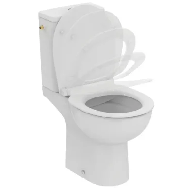 Ideal Standard Eurovit - WC komplekts ar SoftClose sēdekli, Vario izvads, RimLS+, balts W843301