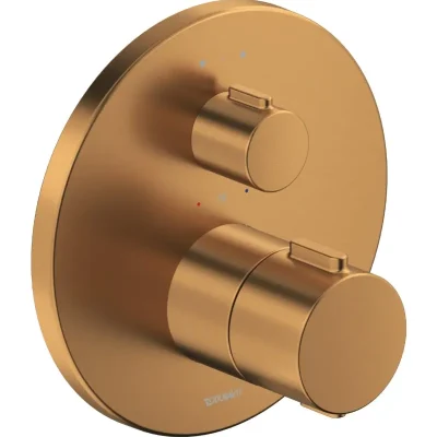 Duravit - zemapmetuma termostata maisītājs, 2 patērētājiem, birstēta bronza TH4200014004