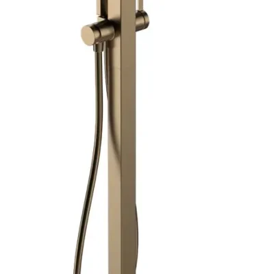 Hansgrohe Tecturis E - vannas maisītājs, grīdas montāža, birstēts bronza 73445140
