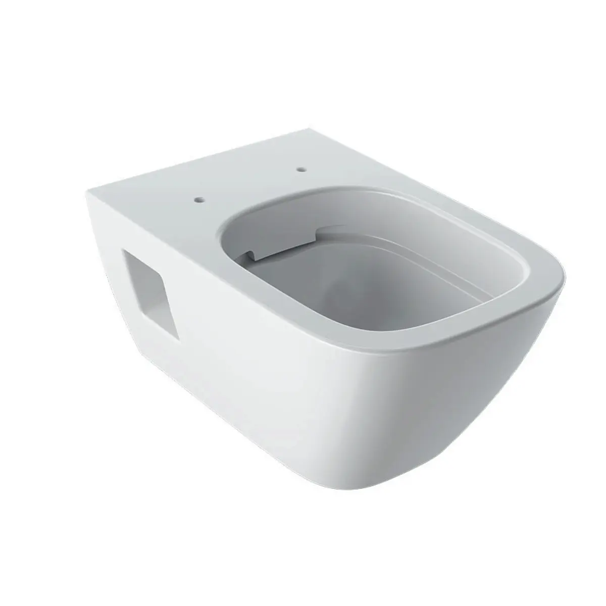 Geberit Selnova Square - piekaramais WC, montāža pie sienas, 530x360 mm, bez skalošanas malas, balts 501.546.01.1