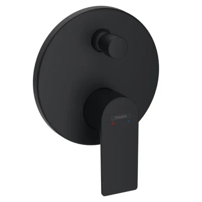Hansgrohe Rebris E - zemapmetuma vannas maisītājs, matēti melns 72468670