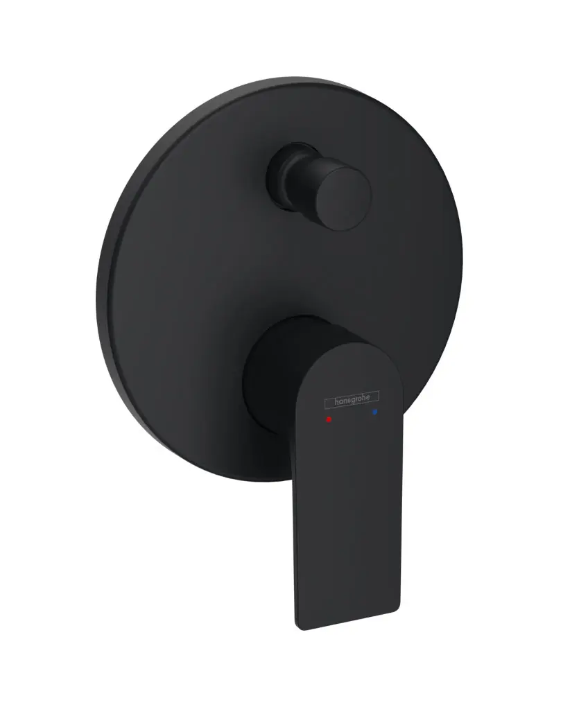 Hansgrohe Rebris E - zemapmetuma vannas maisītājs, matēti melns 72468670