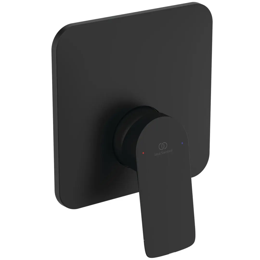 Ideal Standard Ceralife C - zemapmetuma dušas maisītājs, ar iebūvējamo korpusu, zīdaini melns BE060XG