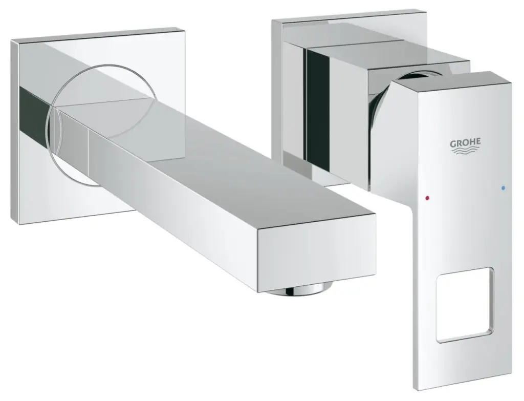 Grohe Eurocube - izlietnes maisītājs, 2 atveru montāža, hromēts 19895000