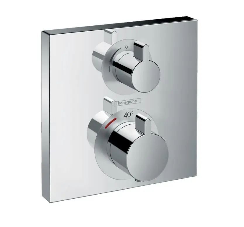 Hansgrohe Ecostat Square - termostata maisītājs - zemapmetuma 1 patērētājam, hromēts 15712000