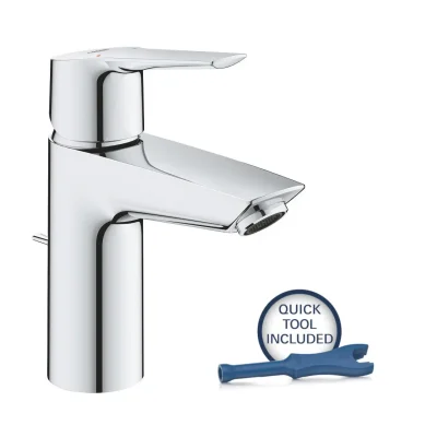 Grohe QuickFix Start - izlietnes maisītājs ar izteku, hroms 24209002