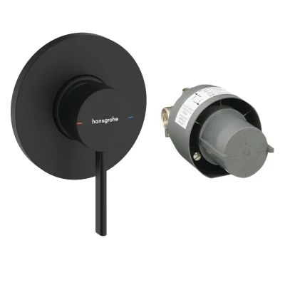 Hansgrohe Zesis S - zemapmetuma dušas maisītājs, ar iebūvējamo korpusu, melns matēts 74618670
