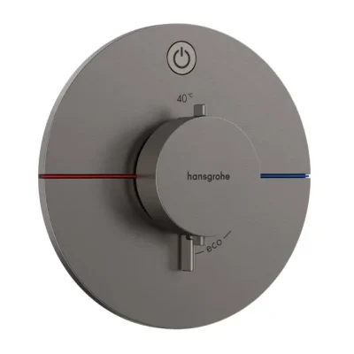 Hansgrohe ShowerSelect Comfort - zemapmetuma termostata maisītājs, hroms melns birstēts 15553340