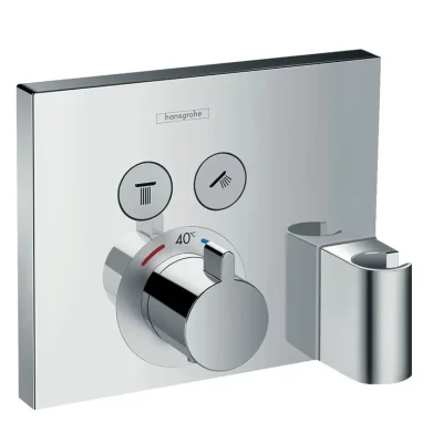 Hansgrohe Shower Select - termostatisks vannas maisītājs - zemapmetuma, 2 patērētājiem, hromēts 15765000