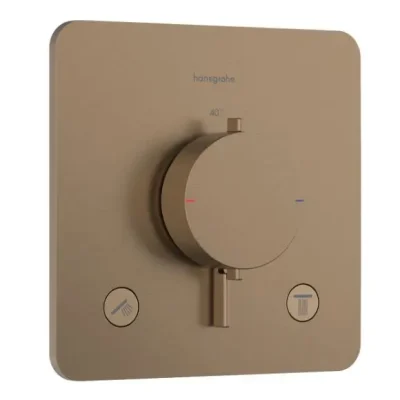 Hansgrohe Ecostat Comfort Q - zemapmetuma termostata maisītājs, 2 patērētājiem, matēti bronzas 33713140