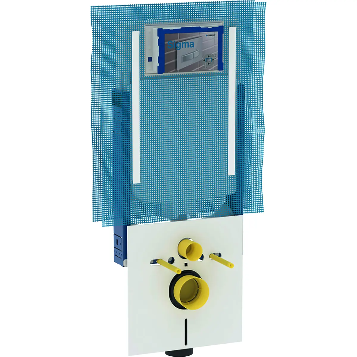 Geberit Kombifix - montāžas elements piekaramajam WC, 109 cm, zemapmetuma skalošanas tvertne SIGMA 8 cm, smaku nosūkšanai 110.791.00.1