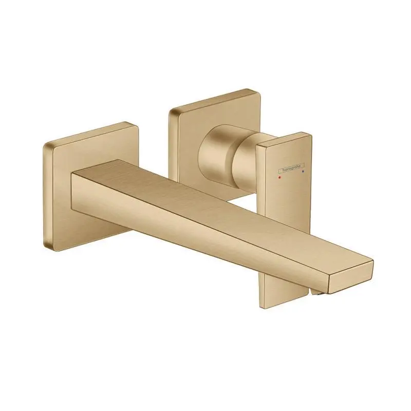 Hansgrohe Metropol - izlietnes maisītājs - zemapmetuma, 2 caurumu montāža, birstēta bronza 32526140