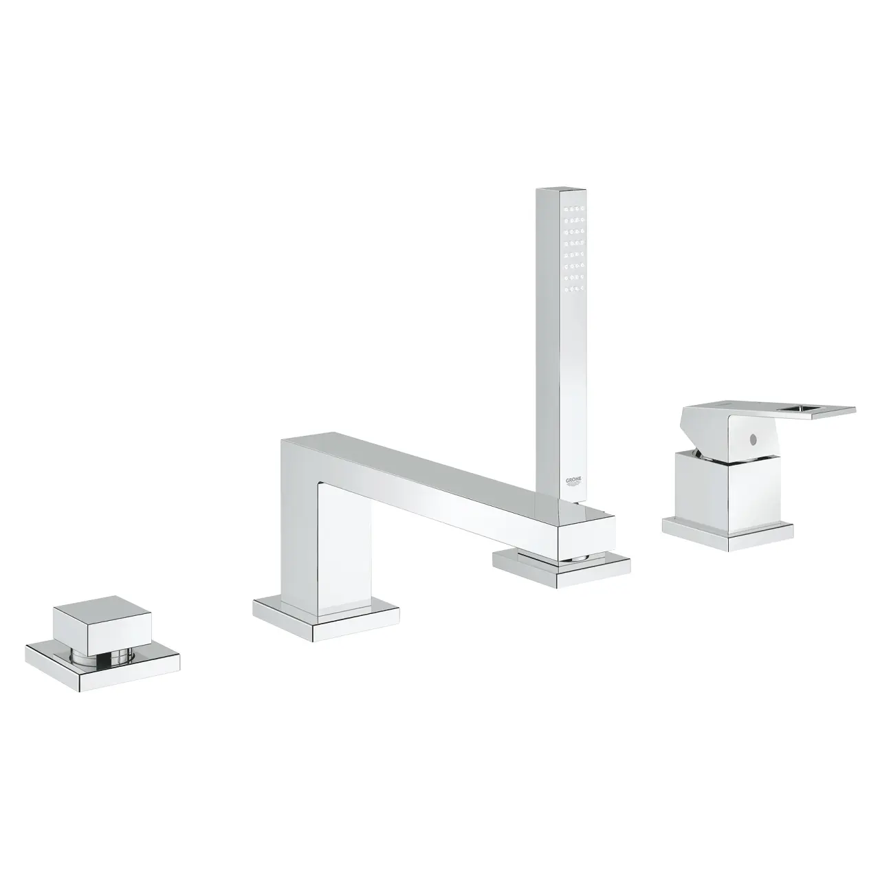 Grohe Eurocube - vannas maisītājs vannas malas montāžai, 4 caurumu montāža, hromēts 19897001