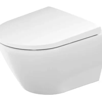 Duravit D-Neo - piekaramais WC ar SoftClose sēdekli, Rimless, balts 45880900A1