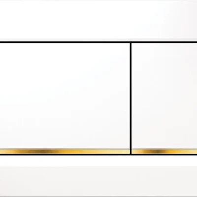 Geberit Sigma20 - vadības plate SIGMA20, balta / apzeltīta 115.883.KK.1