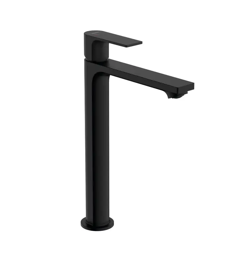 Hansgrohe Rebris E - maisītājs uz virsmas uzstādāmai izlietnei, ar noteci, CoolStart, matēti melns 72581670