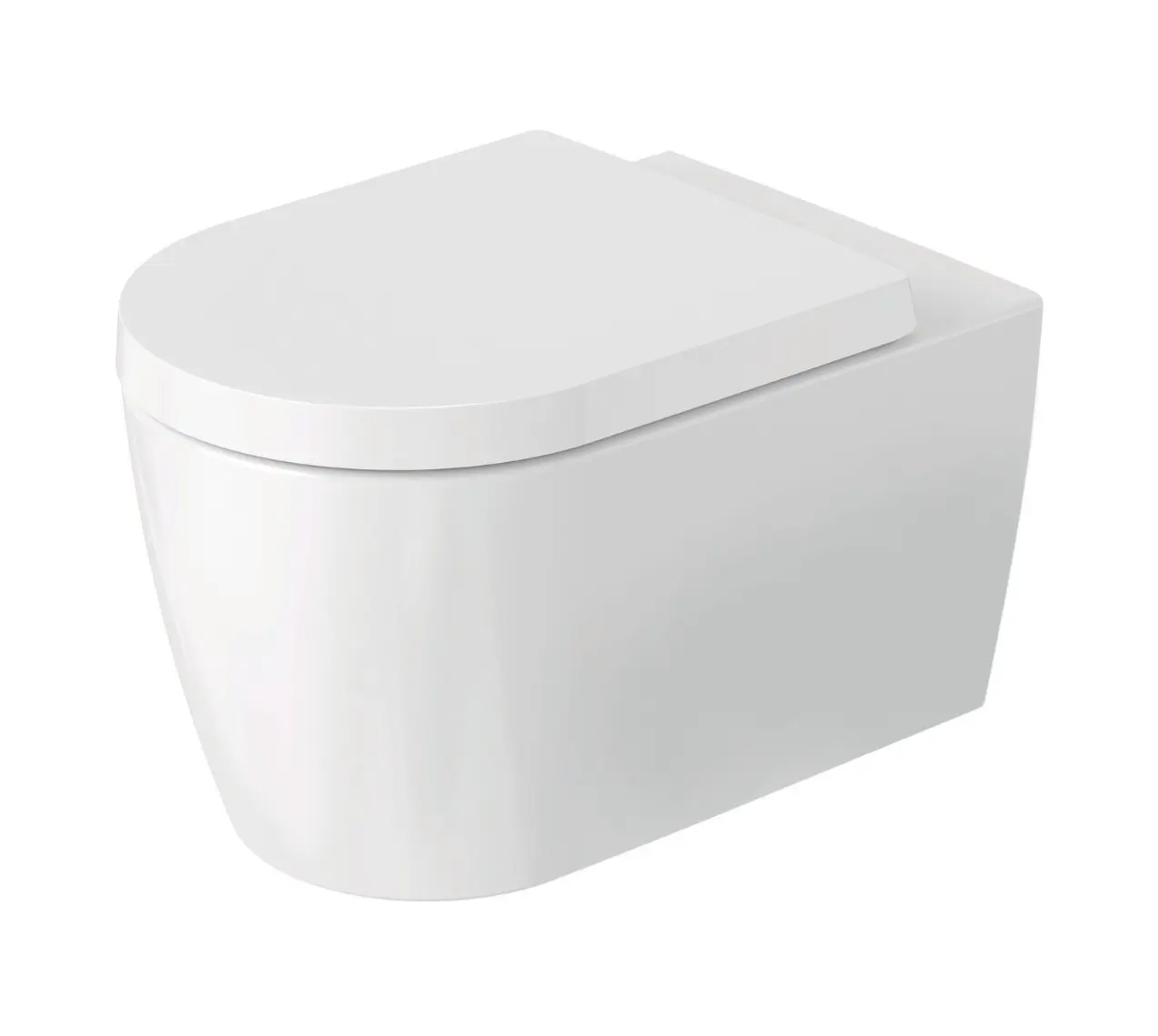 Duravit ME by Starck - pie sienas stiprināms WC, bez apmales, Duraflush, matēti balts 290709AC00