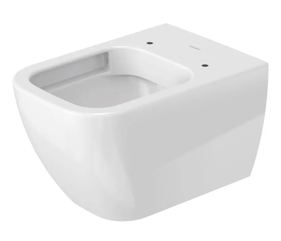 Duravit Happy D.2 - pie sienas stiprināms WC, Rimless, ar WonderGliss, Alpu balts 22220900001