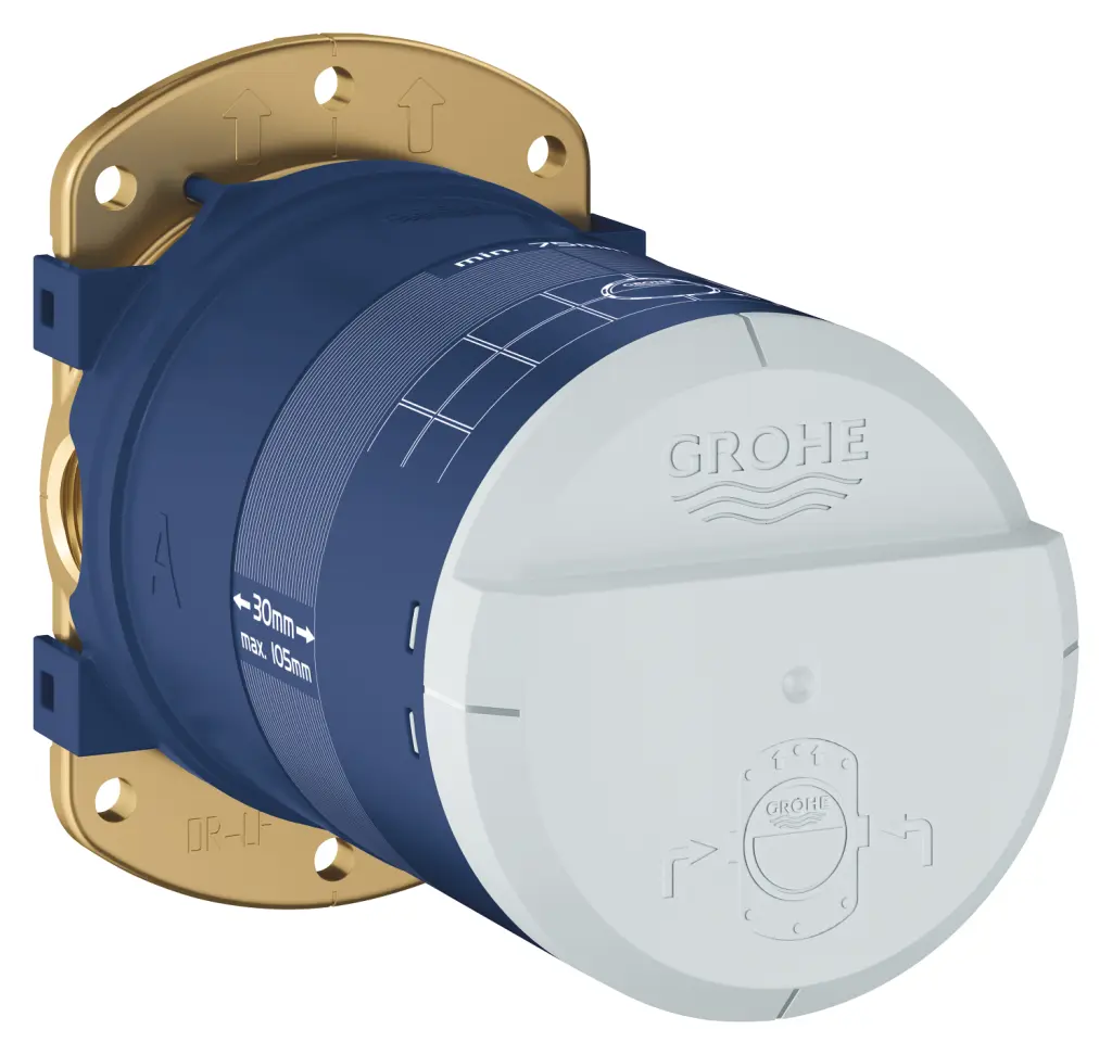 Grohe Rainshower - iebūvējamais korpuss zemapmetuma montāžai DN 15, universāls, hromēts 26484000