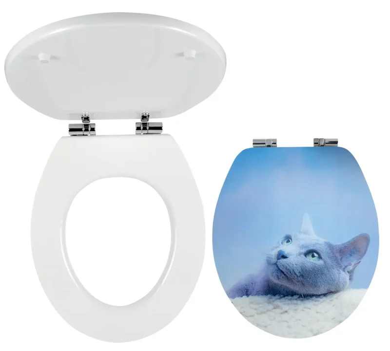 Novaservis Prestige - tualetes sēdeklis, MDF, Softclose, balts/krāsaini apdrukāts WC/SOFT3D