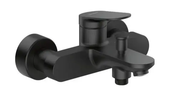 Duravit Wave - vannas maisītājs, matēti melns WA5230000046
