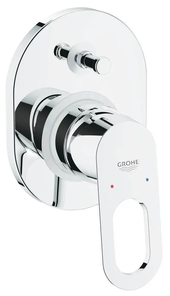 Grohe BauLoop - vannas maisītājs - zemapmetuma, ar iebūves korpusu, hromēts 29041000