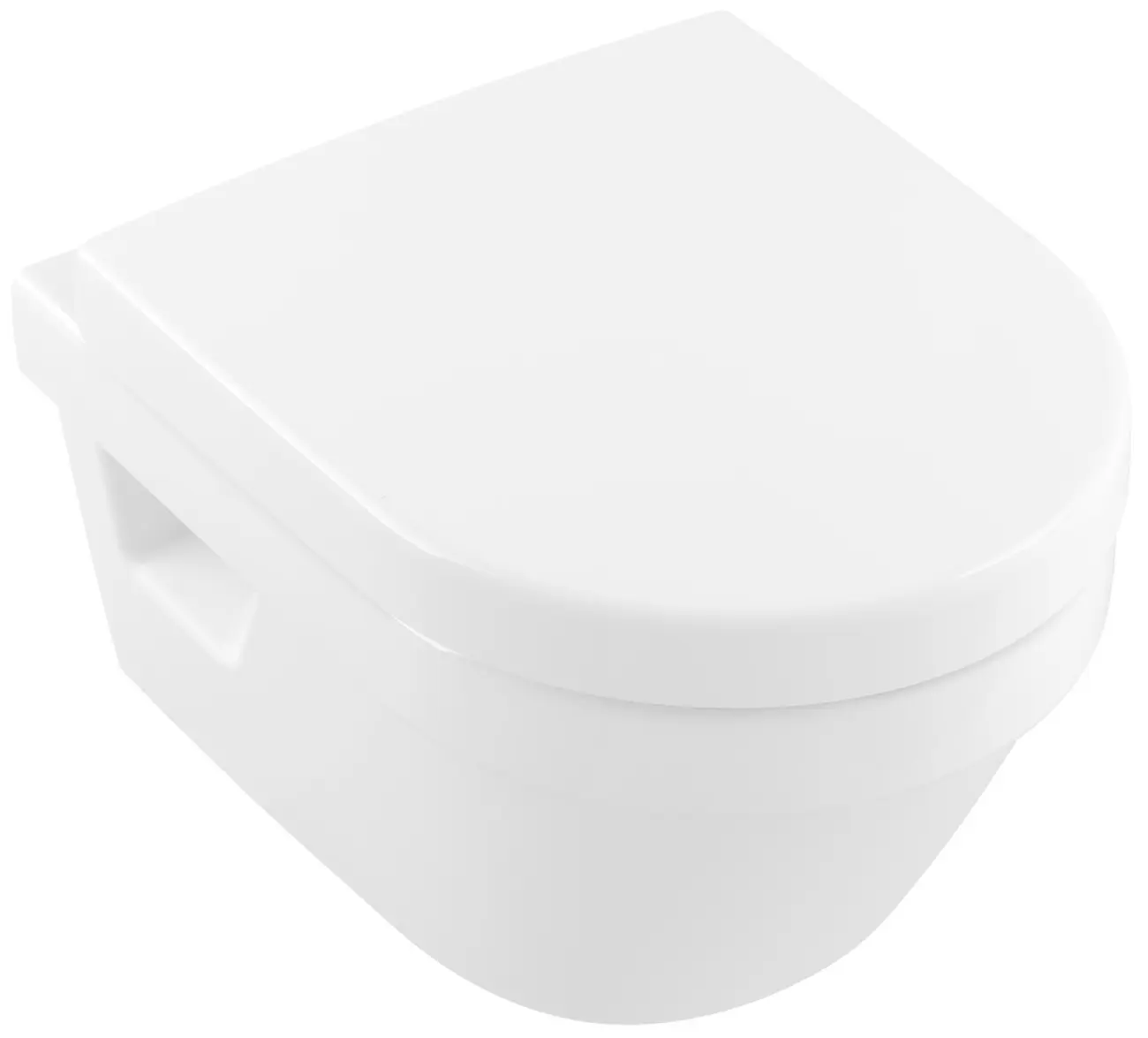 Villeroy & Boch Architectura - piekaramais WC Compact, ar SoftClosing sēdekli, DirectFlush, Alpu balts 4687HR01