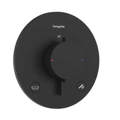 Hansgrohe Ecostat Comfort S - zemapmetuma termostata maisītājs, 2 patērētājiem, matēti melns 33718670