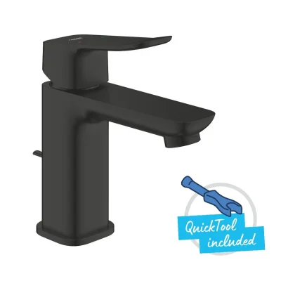 Grohe Dice - izlietnes maisītājs ar noteces komplektu, matēti melns 1018562430