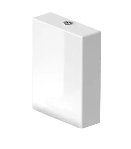 Duravit Viu - skalošanas tvertne 49x38x13 cm, pieslēgums sānos, Dual Flush, alpu balta 0942000085